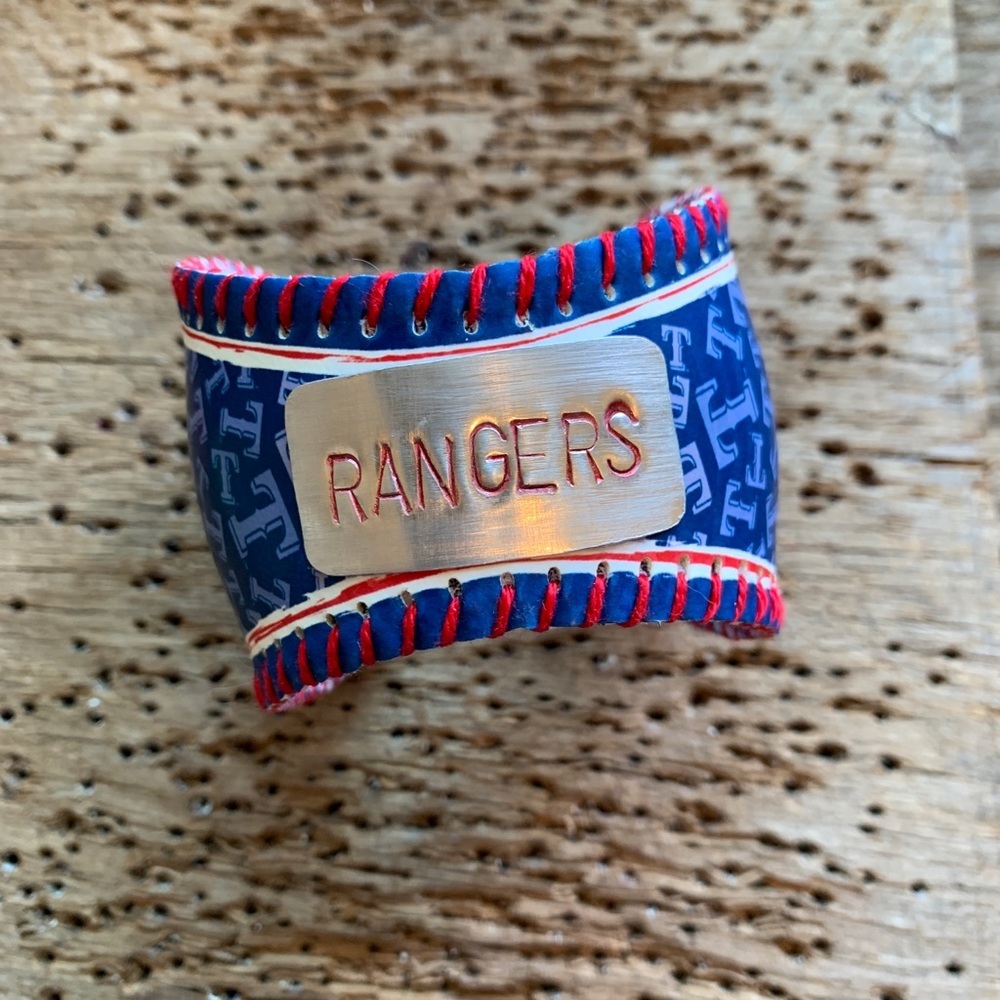 Texas Rangers Baseball Bracelet